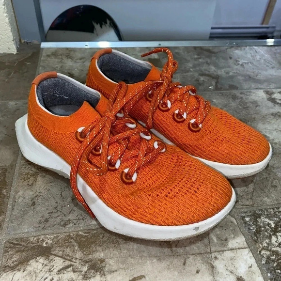 Womens Orange Allbirds Tree Dasher Style Running Lace Up Shoes Sneakers Size 6 - Picture 3 of 13